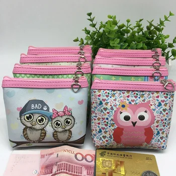 

2019 Hot Sale Womens Cat Purse Kawaii Bag Owl Wallet Card Holder Coin Purse Clutch Purse For Girls Monedero Portemonnee