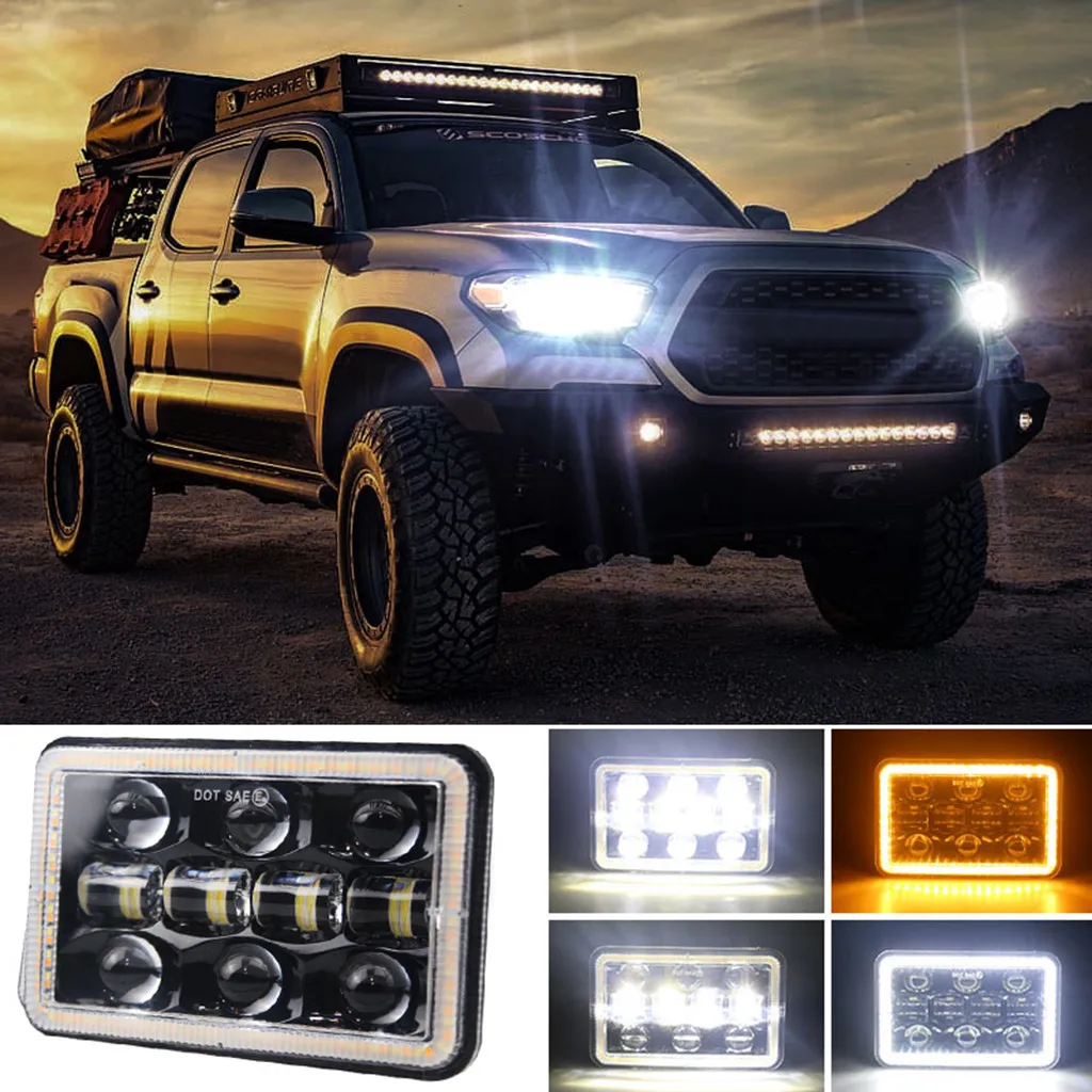Kongyide автомобильный светильник 1 шт 300W 30000LM светодиодный головной s 4x6 светодиодная