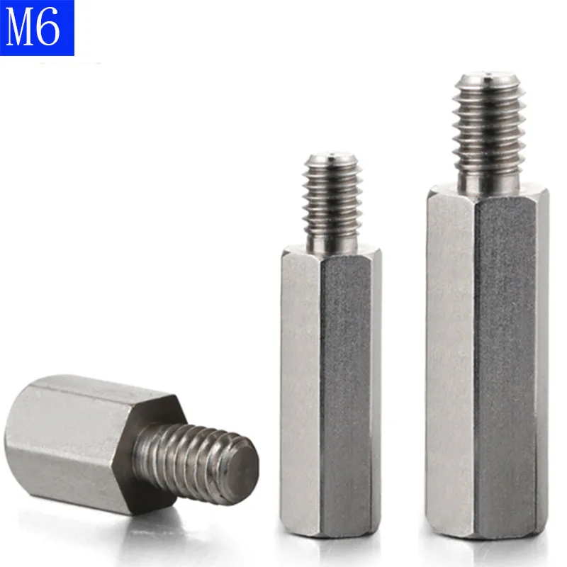 M6 + 8mm MaleFemale 303 Stainless Steel Hex Column Standoff Support