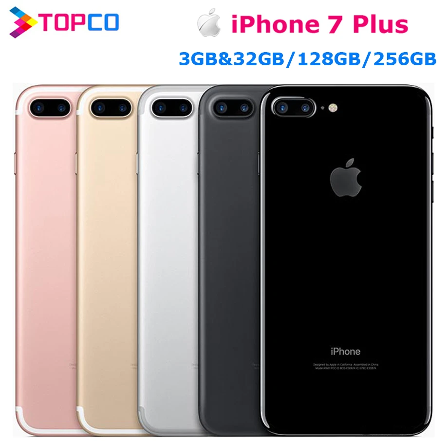 Apple iPhone 7 Plus Factory Original Mobile Phone 4G LTE 5.5" Dual Core A10 12MP RAM 3GB ROM 128GB Cell phone NFC apple cell phones for sale