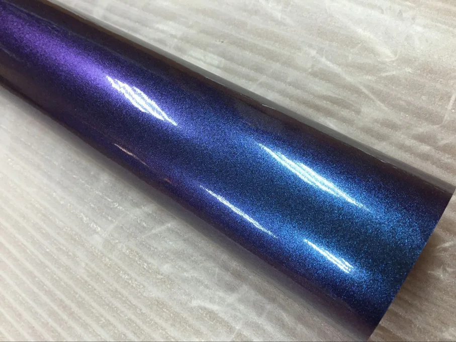 60CM*1M/2/3/4/5/6M Chameleon Glitter purple Car Wrap Vinyl Film Glossy DIY Car Body Film Chameleon Pearl Glitter Vinyl Sticker