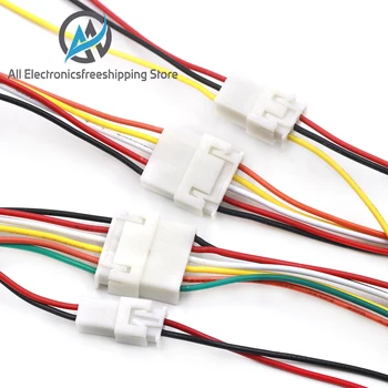 

10PCS XH2.54 2/3/4/5/6 Pin Pitch 2.54mm Wire Cable Connector XH Plug Male & Female Battery Charging Cable 200MM Length 26AWG