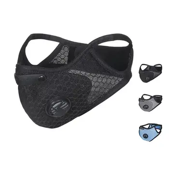 

1Pcs Face Mask Mouth Cover Unisex Breathable Washable Air Filter Mouth Mask Dust Mask