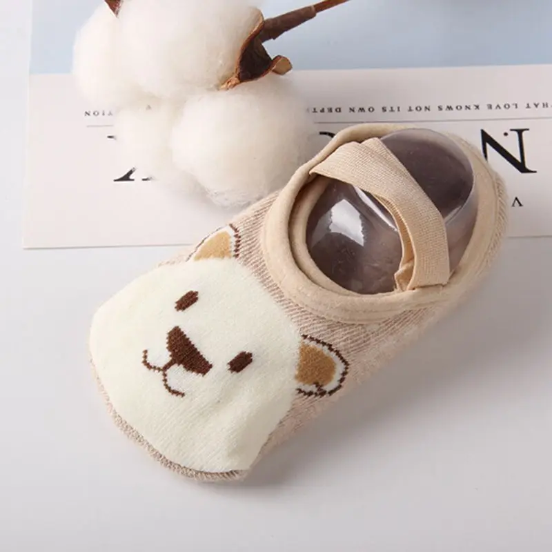 

Cute Newborn Baby Socks Girl Boy Toddler Anti Slip Shoes Cartoon Slipper Floor Socks /BY
