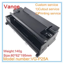 5 шт./партия, коробка для электронных розеток, черные чехлы 80*62*195 мм корпус из АБС-пластика, корпус diy для модуля PCB PLC, сенсорное оборудование