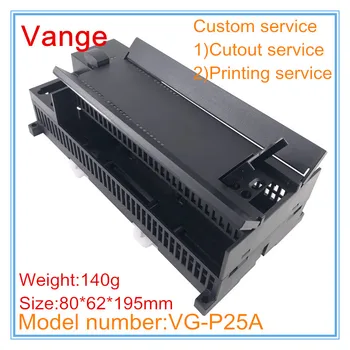 

5pcs/lot electronic outlet box black cases 80*62*195mm ABS plastic housing enclosure diy for module PCB PLC sensor equipment