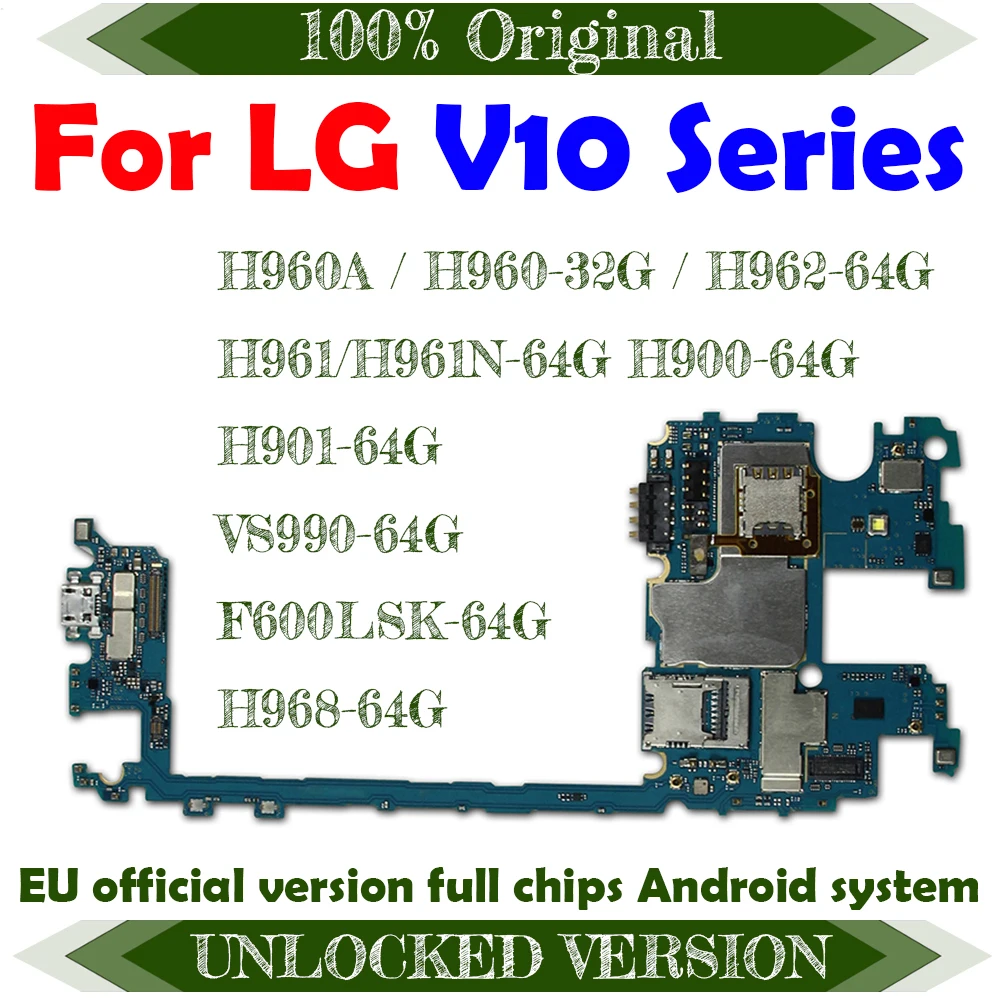Европейская версия 32 ГБ/64 ГБ для LG V10 H960A H960 H962 H961 H900 H901 VS990 F600LSK H968 разблокировка