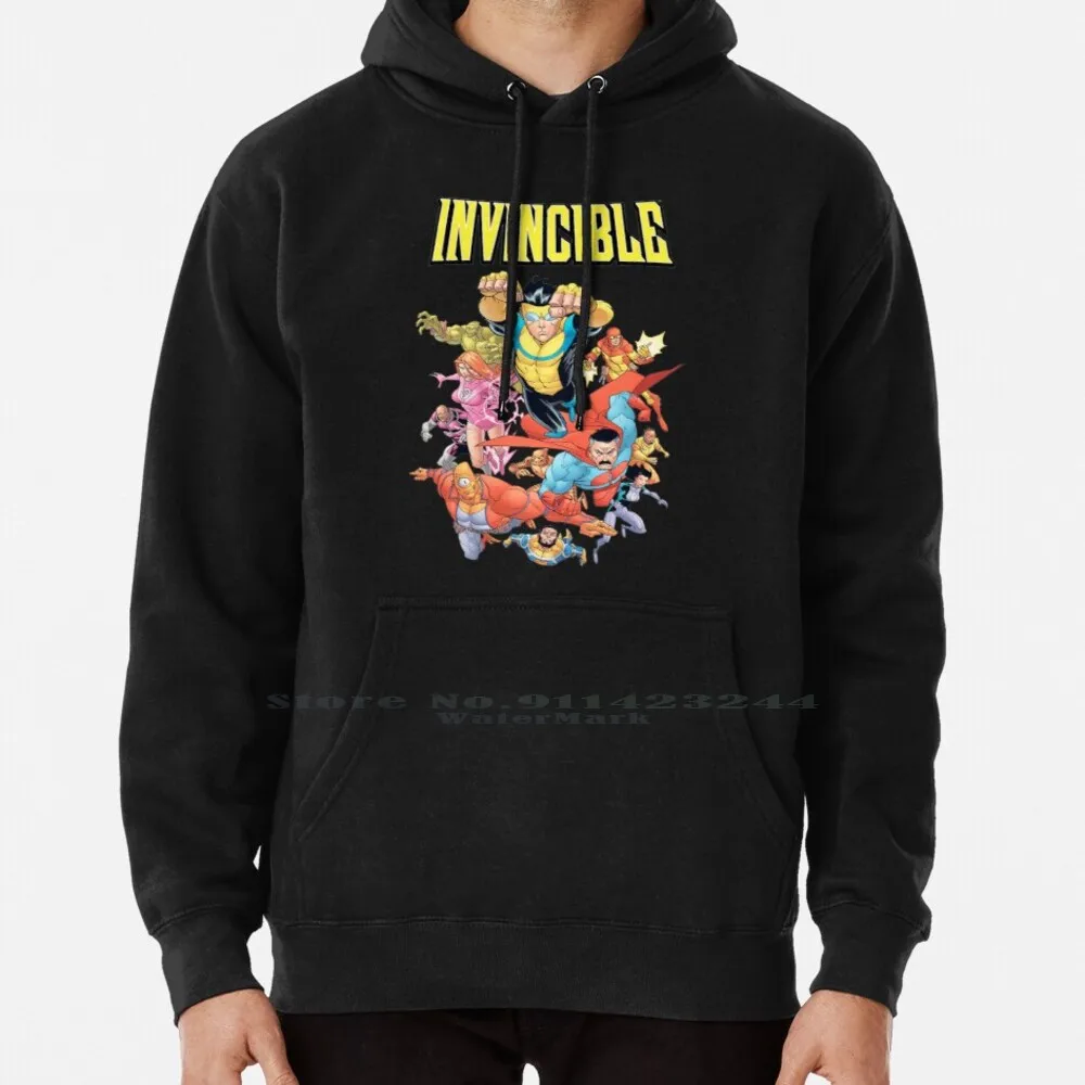 Felpa Con Cappuccio Indistruttibile Maglione 6Xl Cotone Indistruttibile Comic Anime Serie Tv Book Super Hero Robert Kirkman Mark Grayson The Guardians