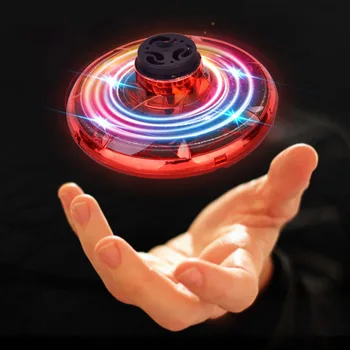 

Mini Drone LED UFO type Flying Helicopter spinner Fingertip Upgrade Flight Gyro Drone Aircraft Toy Adult Kids Gift