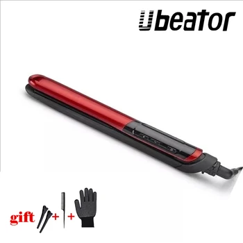 

LCD Display 2-in-1 ceramic coating Hair straightener New Flat Iron Straightening Irons Styling Tools With Fast Warm-up Thermal