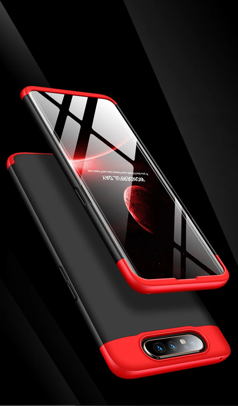 Для samsung Galaxy A80 чехол Роскошный Полный Защитный кольцо магнетизм держатель противоударный чехол для samsung A80 SM-A805F Coque