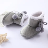 Baywell Winter Warm Fur Snow Boots Baby Booties Anti-slip Infant Boys Bootie Shoes 0-18 Month 3