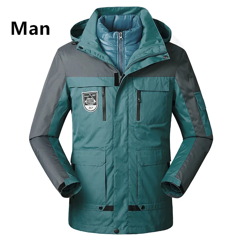 Men Green Водонепроницаемые куртки одежда для рыбалки Daiwa Спортивный зимний теплый ветрозащитный лыжный костюм софтшелл для мужчин и женщин Открытый дышащий солнцезащитный крем куртка мужская зимняя флис флисовая куртка флисов - Цвет: Men Green