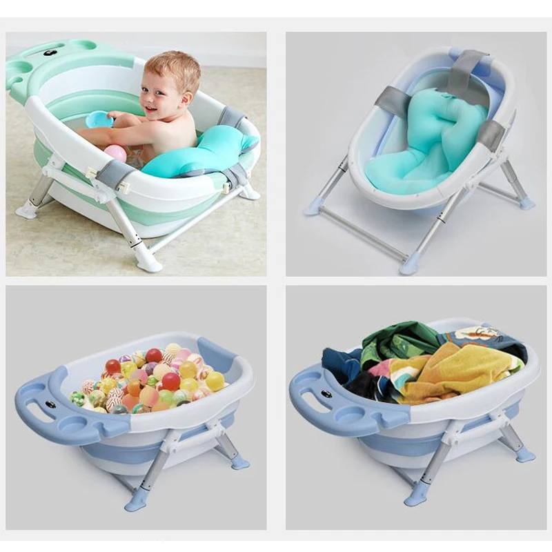 Baignoire Pliante Portable pour Bébé, Lavage du Corps, Écologique,  Antidérapant, Sûr - AliExpress