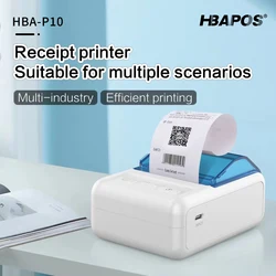 Imprimante thermique sans fil haute performance, Bluetooth, 2 pouces, pour reçus, 58mm, petit téléphone Portable 