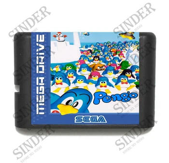 

Pengo 16 bit MD Game Card For Sega Mega Drive For Genesis