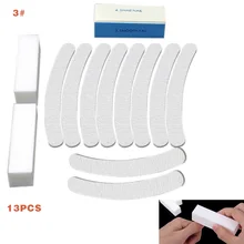 13 шт./компл. инструменты для файлов в 4 направлениях буферный блок декор для ногтей, салон, для маникюра, педикюра Инструменты для ухода за глазами Комплект CJ666