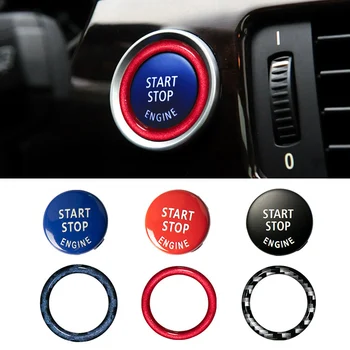 

START Stop Engine Button Replace Cove for BMW X1 X5 E70 X6 E71 Z4 E89 3 5 Series E90 E91 E60 Key Decor Ring Trim Cap Switch Kit