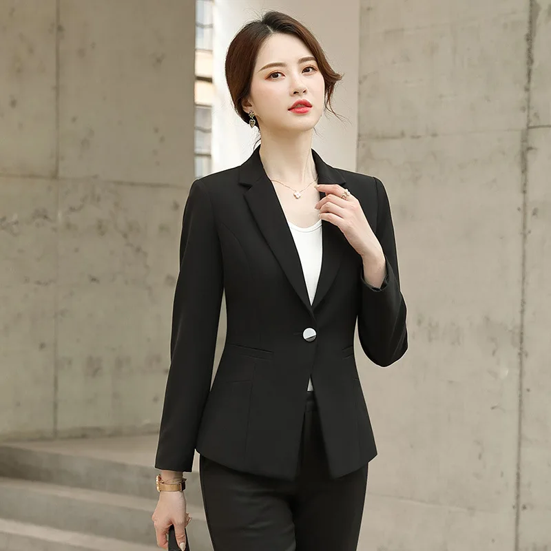 

2019 Spring And Autumn New Style CHIC Business Versatile Suit Long Sleeve Korean-style Slim Fit Slimming Small Suit Coat Women's