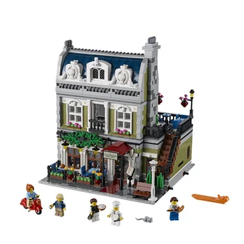 

LJ99005 CREATOR Parisian Restaurant building blocks bricks Classic architecture Toys Compatible lepinglys 10243 Birthday Gifts