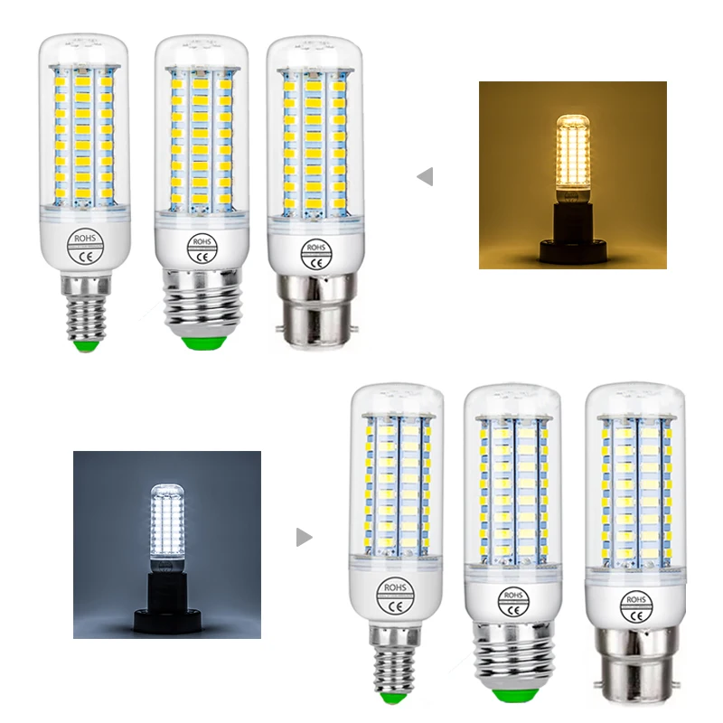 Сопротивление мощности кукурузный светильник 72 светодиодный SMD 5730 Epistar чип E27/E14/B22
