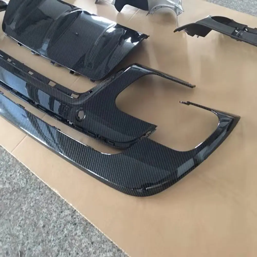 Задний бампер ROLLSROVER с эффектом углеволокна нижняя крышка диффузора для Range Rover Velar