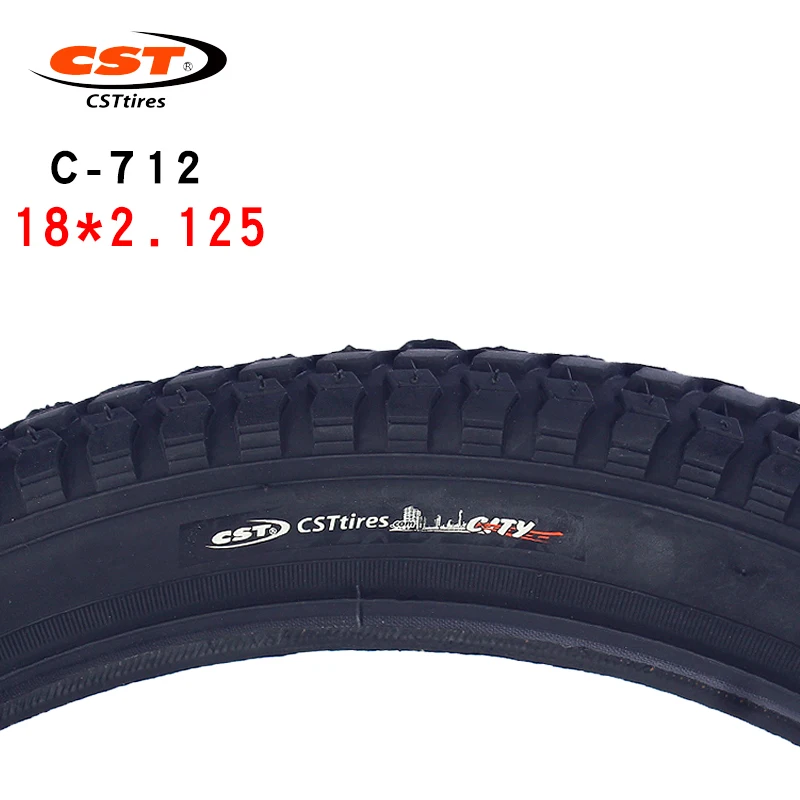 CST-Small Wheel Bicycle Tire, 18 Inch, 18x2.125, Bike Parts, C-712 Steel Wire, Antiskid and Wear Resistant, Bicycle Folding Tire