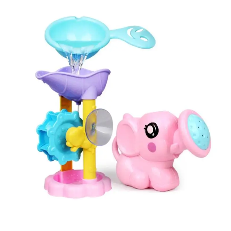 

Funny Beach Bathroom Children Shower Pool Toys Cute Cartoon Elephant Bathing Water Shower Pool Toys for Baby Toddler