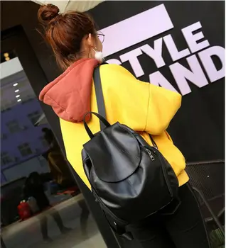 

2020 Women Leather Backpacks Vintage Female Home Storage Shoulder Bag Travel Ladies Mochilas Storage Bags For Girls Preppy