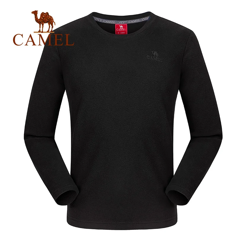 CAMEL для женщин и мужчин флисовая куртка ветрозащитная зимняя походная рубашка верхняя одежда теплая - Цвет: 127Black-Male