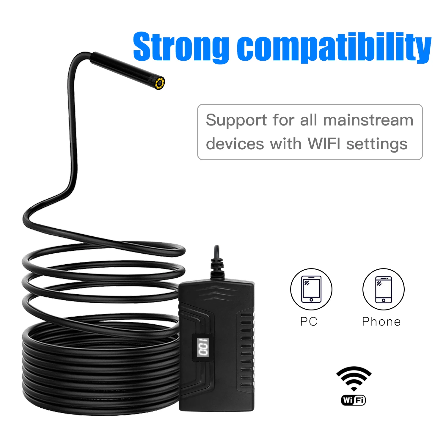 Y14 5,5/8 мм wifi эндоскоп камера HD1080p мини водонепроницаемая Инспекционная камера эндоскоп бороскоп эндоскоп для Iphone Android