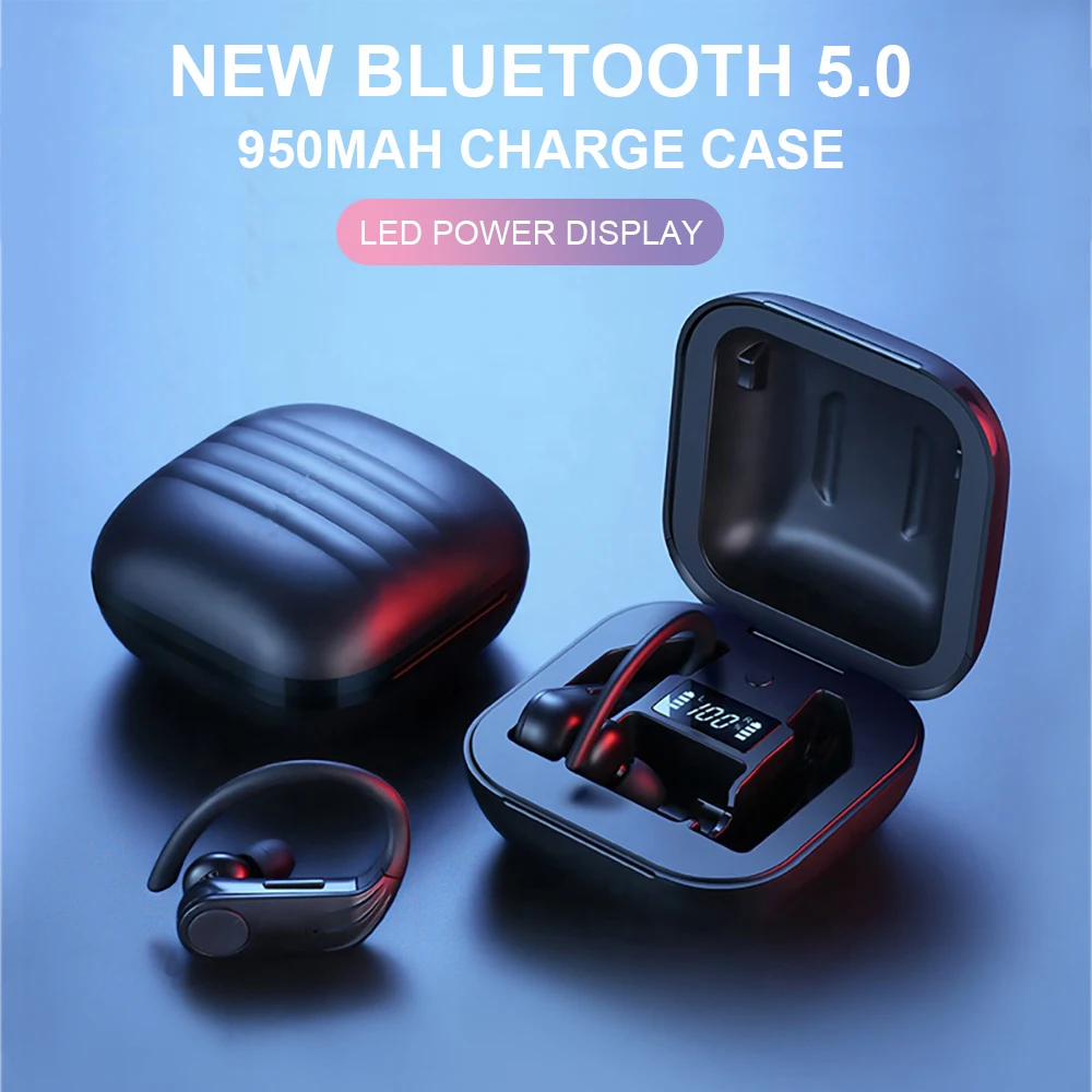B1 наушники-вкладыши TWS с Led Дисплей Bluetooth 5 0 наушники Беспроводной спортивные
