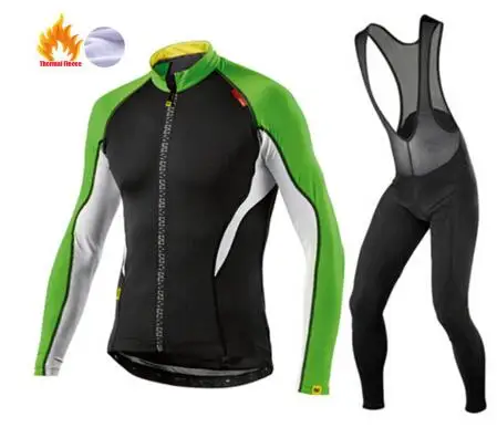 С длинным рукавом Ropa Ciclismo Invierno майки для велоспорта/Зимняя Теплая Флисовая одежда для горного велосипеда одежда для велоспорта Mavic - Цвет: 4