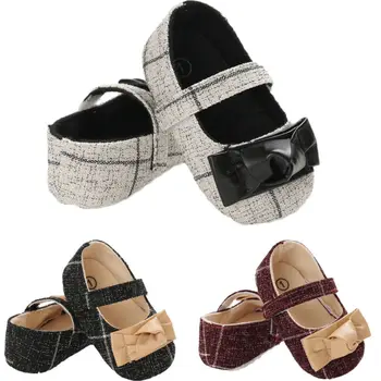 

Lovely Newborn Baby Girl Soft Princess Cotton Crib Shoes Anti-slip Sneaker Prewalker Moccasins Shoes