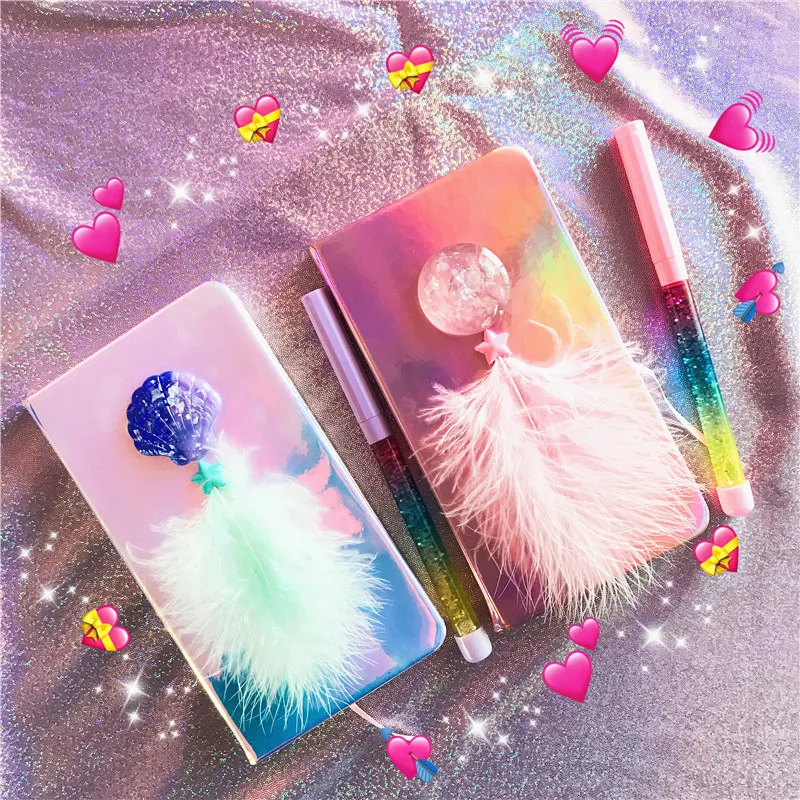 Loveиз Kawaii блокнот перо книга оболочка Растяжка розовый цвет для девочек