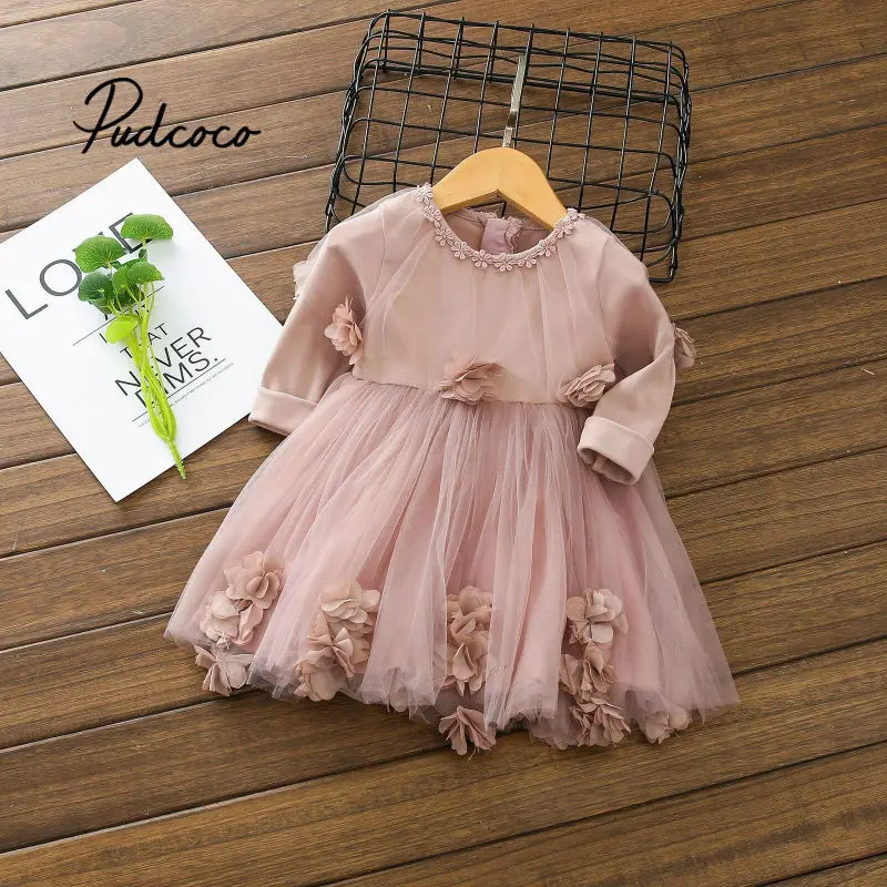 

Embroidery Girls Dress Kids Full Sleeve Birthday Dresses for Girl Cute Princess Party Children Clothing Vestidos Baby Clothes