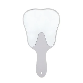 

Dentist Patient Unbreakable Tool Oral Care Photography Mouth Hanging Hole Tooth Shaped Cute Gift Dental Hand Mirror Decorative