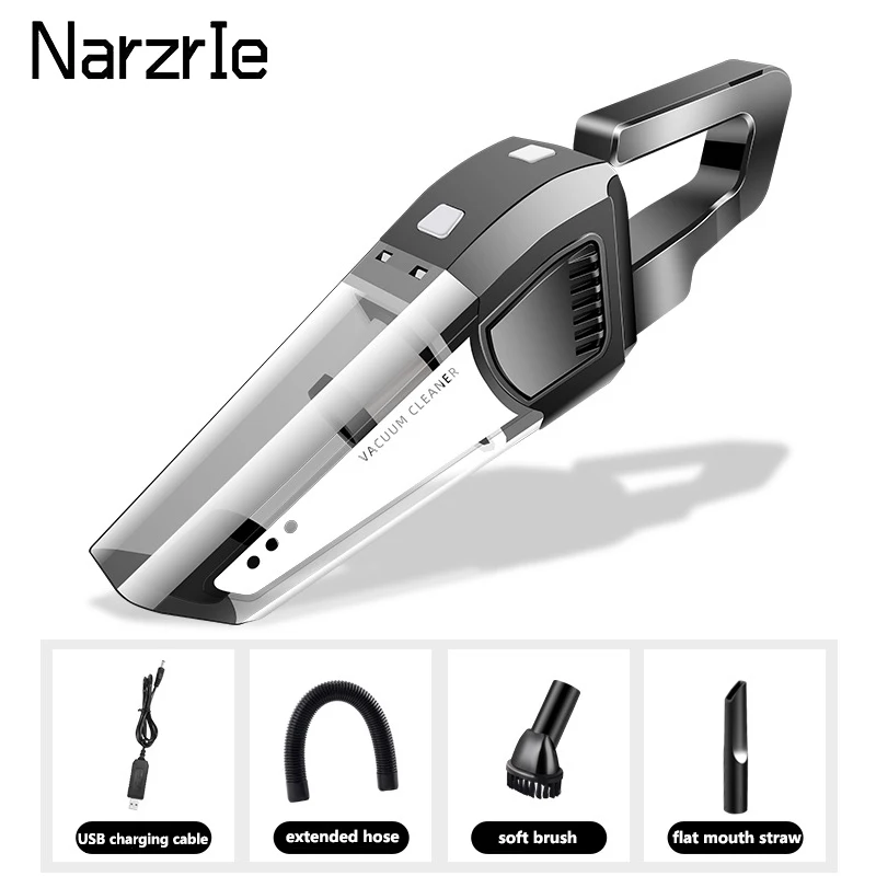 Car Wireless Vacuum Cleaner DC 12V 120W Powerful Suction Home Portable