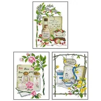 

Flower and book Patterns Counted Cross Stitch 11CT 14CT DIY wholesale Chinese Cross Stitch Kits Embroidery Needlework Sets