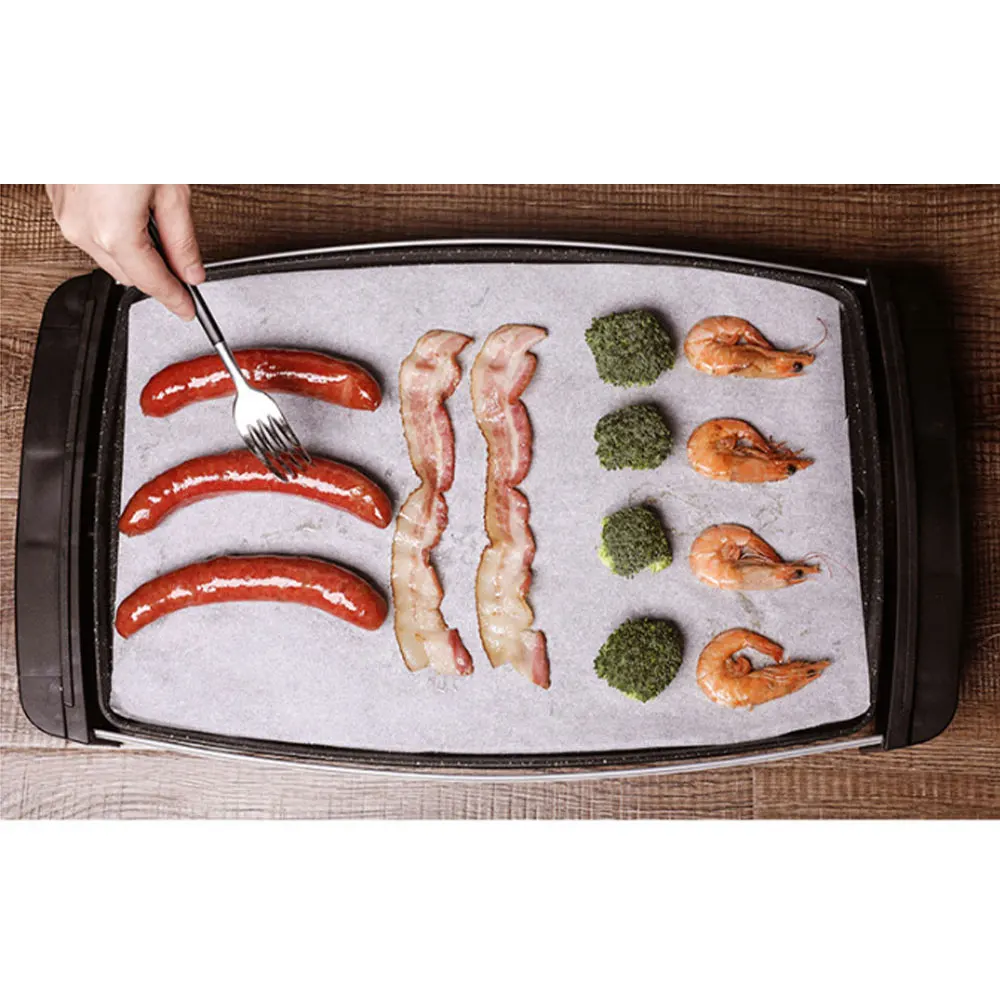 10M Baking Paper Barbecue Double-sided Silicone Oil Paper Parchment Rectangle Oven Oil Paper Baking Sheets Bakery BBQ Party