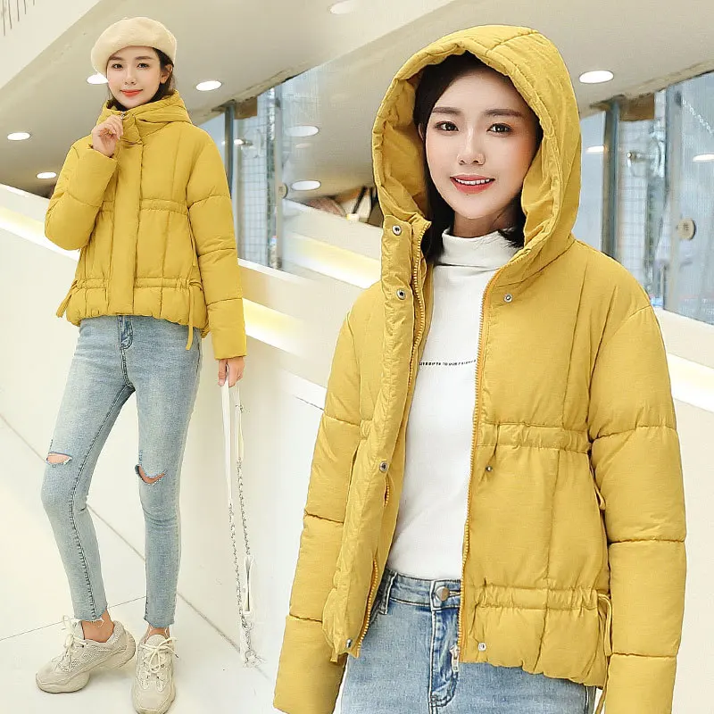 

Korean-style down Jacket Cotton-padded Clothes Women's Short Large Size down Coat 2019 Fall And Winter Clothes New Style Cotton-