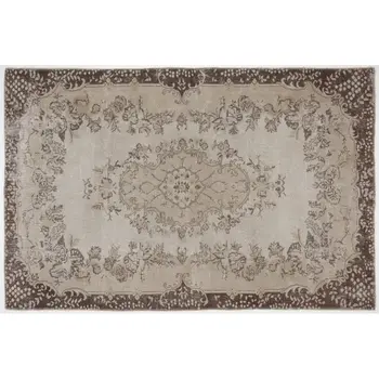 

Handmade Beige Vintage English English Area Rug 191x294 Cm-6'3''X9'8''