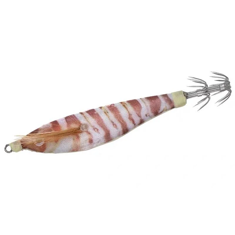 8Pcs Lifelike Luminous Fishing Lure Artificial Squid Hook Jig For Wood Shrimp Lure Hard Bait Octopus 9.5CM 10G