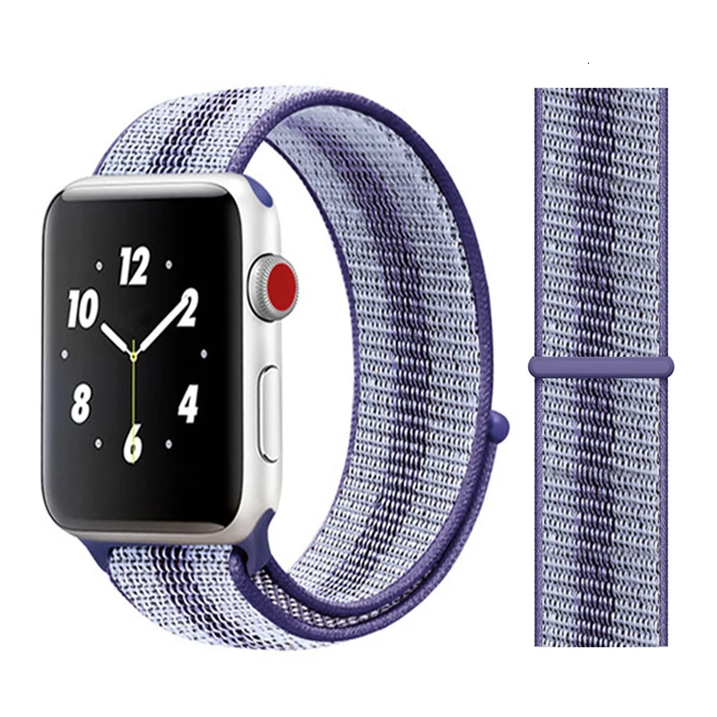 Нейлоновый ремешок для Apple Watch band series 5 iwatch 44 мм ремешок 38 мм 44 мм 40 мм iwatch sreies 4 3 2 pulseira браслет ремешок для часов