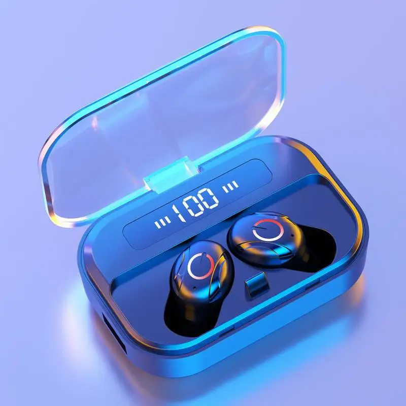 T11 Bluetooth гарнитура 5,0 Bluetooth гарнитура светодиодный цифровой дисплей бинауральная Голосовая Мобильная мощность беспроводные наушники