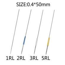 

100pcs 3RL with needle cap Standard Needles For Tattoo Makeup Pen Giant sun Permanent Makeup Machine tattoo Needles