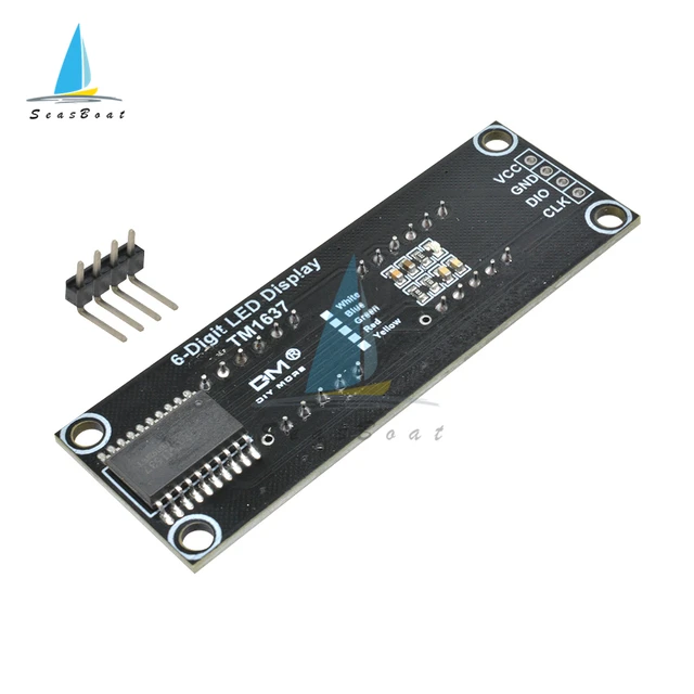 Display LED TM1637 0.36 Pollici - Modulo Digitale 4 Bit Programmabile Per Arduino, Con 4 Cifre Rosse A 7 Segmenti - Foto 5