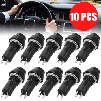 

10pcs Black Car Dashboard Boat SPST Switch 1A/250V 20A/12V On-Off Momentary Push Button Horn Switches Set for Car Interior Parts