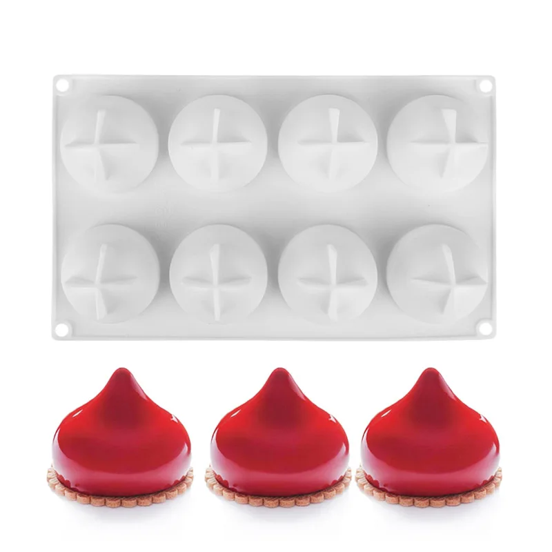 

Silicone Cake Mold 8 Cavity Water Drop Chocolate Truffle Molds Mousse Bakeware Mould Cake Decorating Tools For Baking