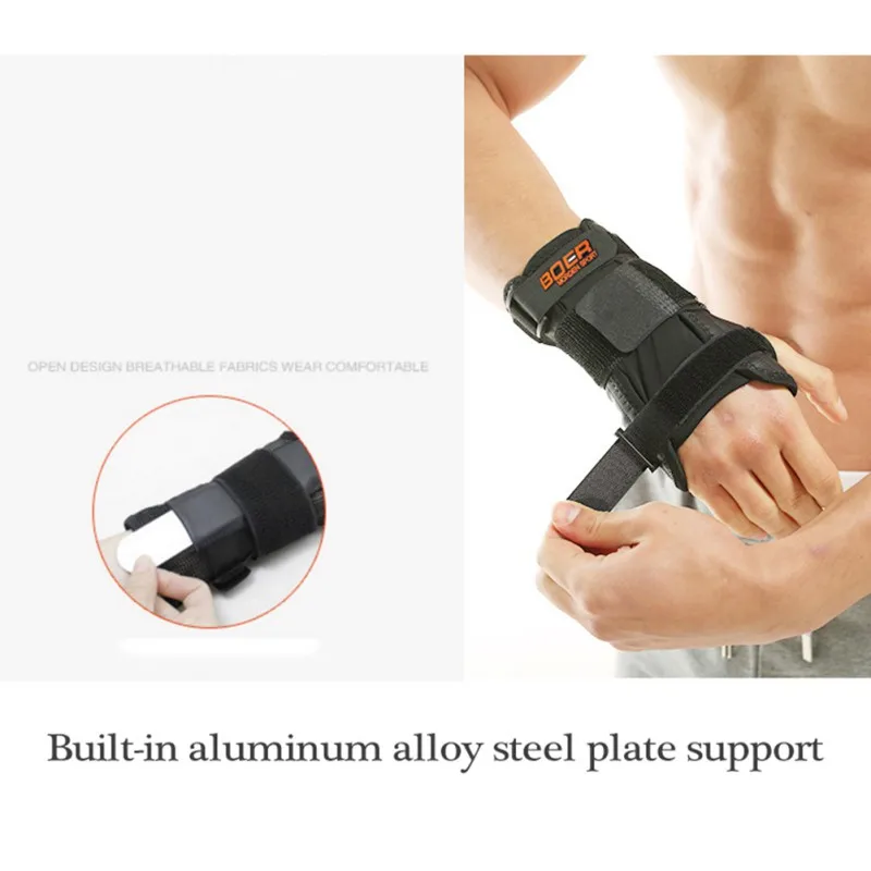 1 pcs Fitness dislocation Bracers Men's Ladies' Wrist Spraying Sports Breathable Adjustable Elastic Fixed Fracture Protective